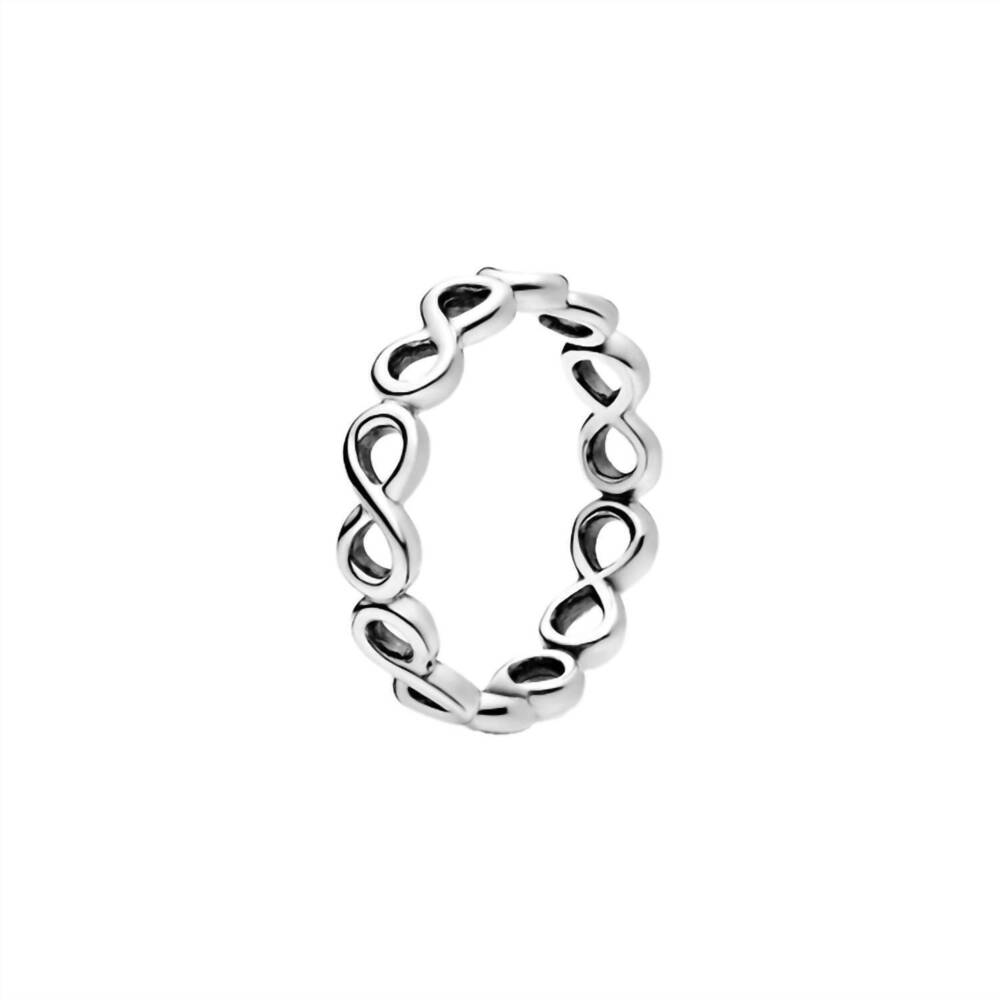 NEW PANDORA women's simple infinity band ring in silver